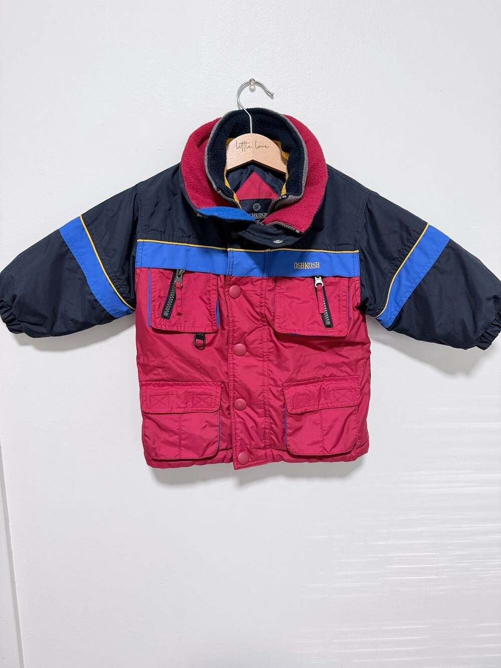 Vintage 18 month OshKosh B'Gosh Winter Ski Jacket Colorblock